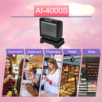 Escáner de Código de Barras Universal AIXW, USB, Duradero, de Escritorio, Lector QR 2D, Tamaño A4, Sistemas POS, Software de Inventario, Control de Stock