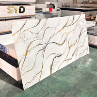 Revêtement mural en PVC UV imitation marbre, panneau découpable pour la conception d'intérieur personnalisée, murs décoratifs, armoires et travaux de rénovation
