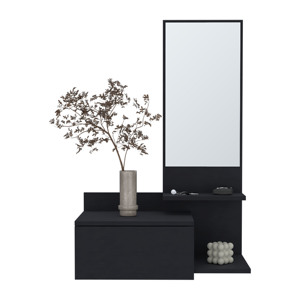 Floating Hallway Cabinet Lowell Black <b>Wall</b> <b>Shelf</b> Living Room <b>Storage</b> - Product Image 6