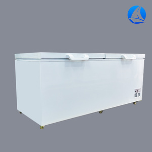 Thương mại cửa đôi siêu thị ngang 500L Tủ đông ngực với chức năng làm mát nước giải khát - Product Image 5