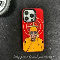 Funda IMD de piedra plateada para iPhone 16 Pro Max 15 14 13 12 Plus, funda para teléfono móvil con Isla con agarre de teléfono de Material de PC incluido