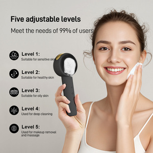 Juego de cepillos eléctricos profesionales de limpieza facial IPX7 exfoliante vibratorio sónico impermeable para limpieza profunda y eliminación de maquillaje - Product Image 4