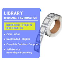 Solución Inteligente para Bibliotecas, Etiqueta RFID HF de 13.56MHz, Etiqueta Electrónica para Libros de Biblioteca, Sistema de Gestión de Bibliotecas, Chip de Identificación RFID