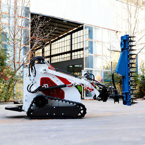 Mini-chargeuse compacte sur chenilles Soamte blanche, moteur diesel Kubota EPA, pompe hydraulique YUKEN, 15,7 kW, 950 kg, godet de 0,03 m³ - Product Image 6