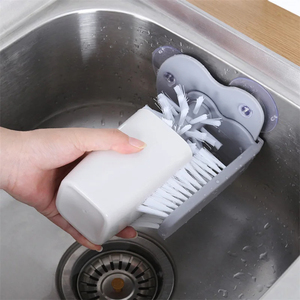 Wholesale Cup Scrubber Glass Cleaner <b>Bottles</b> <b>Brush</b> Kitchen Accessories 2 in 1 Drink Mug Wine Suction Cleaning Gadgets - Product Image 1