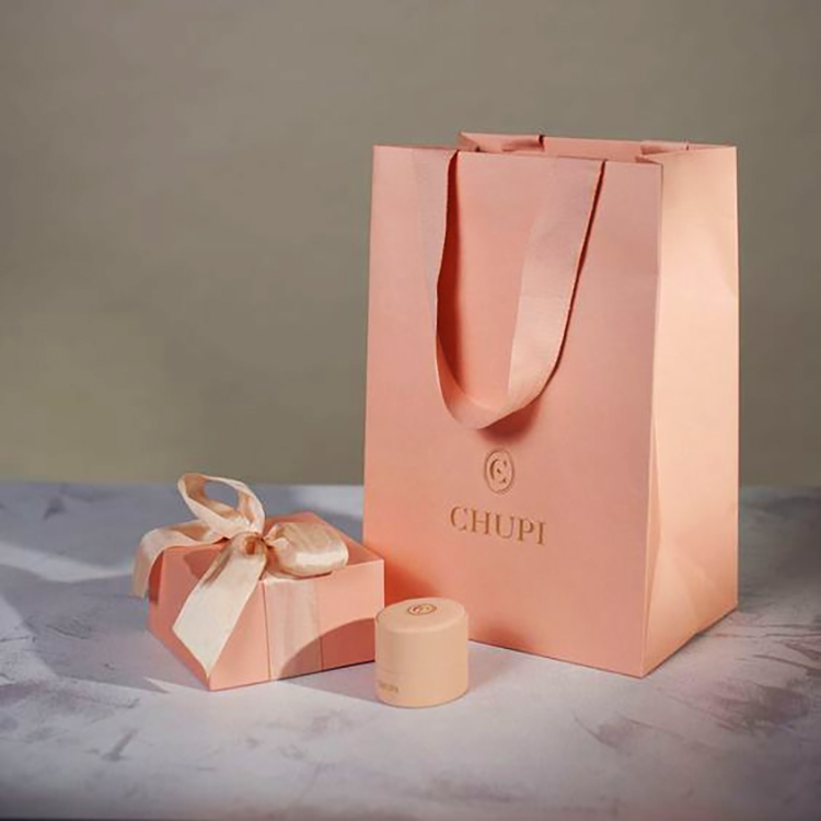 White Paper Bag Retail Boutique Shopping Gift Paper Bags