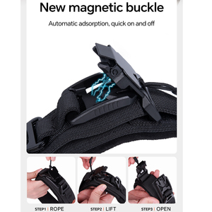 Collar Táctico de Nailon para Perro con Hebilla Automática de Liberación Rápida, Collar de Entrenamiento Vintage para Perros Grandes con Asa de Cuero - Product Image 6