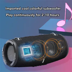 <span class=keywords><strong>Mini</strong></span> haut-parleur portable étanche 100W haute puissance avec micro intégré, lumières LED RGB, subwoofer sans fil pour extérieur - Product Image 4