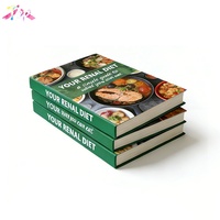Livres de cuisine personnalisés avec impression couleur brillante, couverture rigide, recettes, livre de cuisine pour la restauration rapide avec reliure cousue