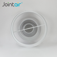 Diffuseur d'air à jet descendant en aluminium pour système CVC avec design graphique pour aéroport, installation facile, style moderne