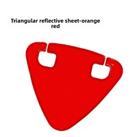 Réflecteur triangulaire pour selle de vélo avec logo personnalisé, multicolore, plaque réfléchissante de sécurité pour le cyclisme, réflecteur d'avertissement à fixer sur la selle de vélo
