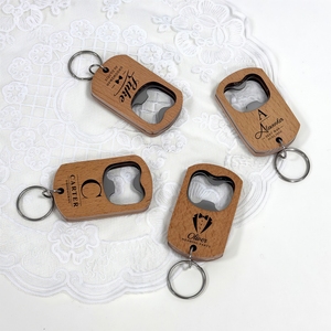 Llavero de Madera Personalizado con Logotipo, Abridor de Botellas, <span class=keywords><strong>para</strong></span> Padrinos de Boda, Lujoso, Duradero, Portátil, Regalo de Aniversario - Product Image 4
