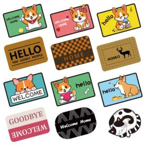 Tapis de porte d'entrée en pvc, 60x40 cm, coloré, doux <span class=keywords><strong>et</strong></span> amusant, pour animaux de compagnie, livraison gratuite - Product Image 3