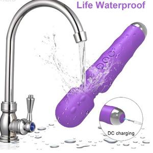 Vibrador en Forma de Varita para Mujeres Maduras, 20 Frecuencias, 8 Velocidades, Potente, de Rosa y Silicona, Impermeable, Recargable por USB - Product Image 5
