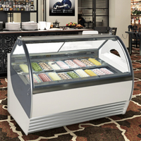 Star Hotel Restaurant Restauration commerciale Équipement de cuisine Vitrine Gelato pour l'installation d'approvisionnement de l'industrie des services alimentaires