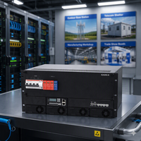 Système d'alimentation CC ImPow 5U 12 kW 24 V avec redresseur, module intégré 1,5 kW 3 kW 50 A, alimentation télécom 200 A