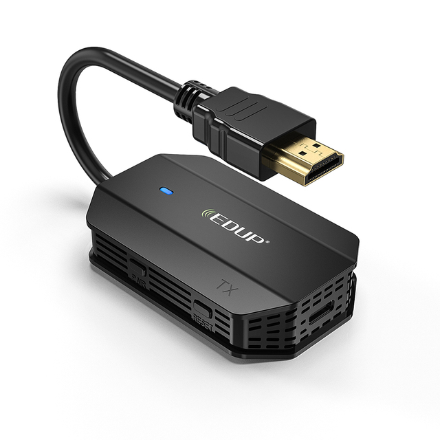 EDUP Long Range 4K Input 1080P 60HZ Wifi Extender HD Wireless Video Transmitter and Receiver Kit 4K With Screen Extend Function