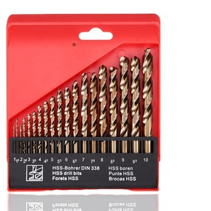 DIN338 <strong>Cobalt</strong> 5% HSS Coblat <strong>Drill</strong> <strong>Bit</strong> <strong>Set</strong> 1-10mm 19pcs/<strong>set</strong> - Product Image 1