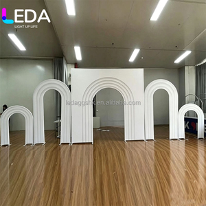 LEDA Heavy Duty Aluminum Vintage Detachable Wedding Arch <b>Backdrop</b> <b>Stand</b> with 3D Layered Design for Weddings & Events - Product Image 6