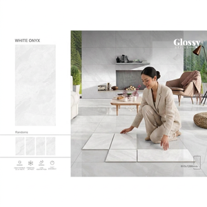 Luxury Cream Full Body Glossy Porcelain Tiles 60x120cm Premium Interior Flooring for Modern Buildings - Product Image 3
