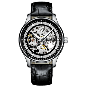 <span class=keywords><strong>Orologio</strong></span> Meccanico Automatico da Uomo <span class=keywords><strong>con</strong></span> Movimento a Vista Scheletrato <span class=keywords><strong>Oro</strong></span>, <span class=keywords><strong>Cinturino</strong></span> in Vera <span class=keywords><strong>Pelle</strong></span> e Personalizzazione Accettata, Idea Regalo - Product Image 6