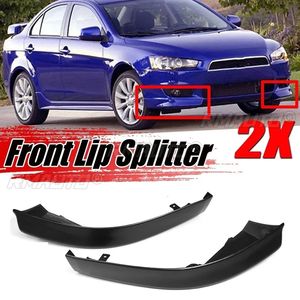 <b>Car</b> Front Bumper Splitter Lip Spoiler Body Kit <b>Diffuser</b> Protector Auto Accessories <b>for</b> Mitsubishi Lancer 2008-2018 Black - Product Image 6