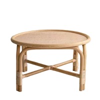 Table basse de salon moderne avec design de style chinois Table en rotin simple pour les coins et les côtés