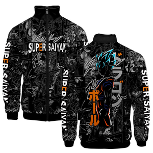 Sudadera con Capucha Personalizada <span class=keywords><strong>de</strong></span> Primavera para Hombre, con Forro, Diseño 3D <span class=keywords><strong>de</strong></span> <span class=keywords><strong>Dragon</strong></span> <span class=keywords><strong>Ball</strong></span> Son Goku, Cuello Alto, Estilo Informal - Product Image 4