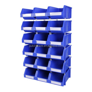 Almacenamiento de piezas de automóviles Contenedores apilables de plástico Organizador de hardware de garaje Caja de almacenamiento con pilares apilables - Product Image 6