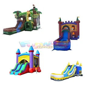 Party bouncer jumping castle commerical kids combo water slide inflatable bounce house for kids and adults