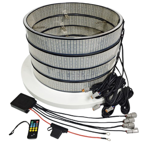 15 "17" 20 "doble cara 10 filas Color blanco puro <span class=keywords><strong>Led</strong></span> rueda anillo luces BT sincronización Control remoto llanta neumático luz rueda luces 20 filas - Product Image 1