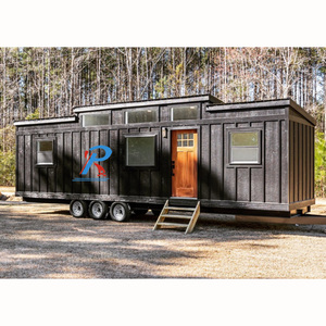 Úc Di Động Vận Chuyển Container Nhà Di Chuyển Đúc Sẵn Màu Xanh Lá Cây Modular Bánh Xe Nhỏ Trailer Nhà - Product Image 1