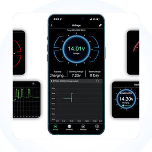 Testador de Bateria de Carro Avançado 12V/24V com Análise Inteligente de Bateria para Diagnóstico de Veículos e Manutenção de Baterias Automotivas - Product Image 5