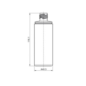 Contenant d'emballage en gros, flacon cosmétique rond vide en LDPE de 100 ml format voyage avec buse plate - Product Image 3