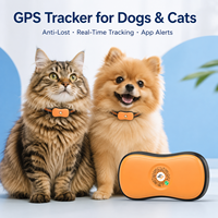 Localizador GPS Inteligente para Mascotas con Bluetooth, Doble Modo, Antipérdida, Portátil, IP67, Geocerca Magnética, Compatible con Android/PC