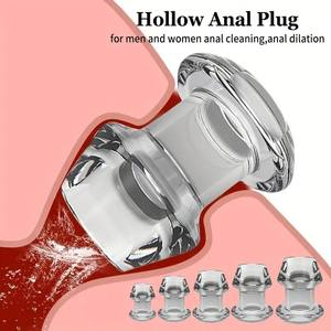 Hohler Vaginaler Guckloch Butt Plug Analdildo Transparentes Dehntunnel 100% Wasserdicht Erwachsenen Weiblich Männlich Homosexuell Modelle Erotik Yequ - Product Image 3