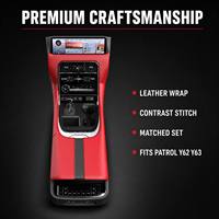 Kit de garnitures intérieures en cuir pour Nissan Patrol Y62 Y63, amélioration de la console centrale