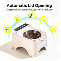 Bol en céramique pour animaux de compagnie, distributeur automatique d'aliments pour chats, bol d'alimentation pour chiens pour aliments secs et eau