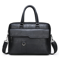 Hot Selling tragbare Herren Aktentasche Umhängetasche für Geschäfts reisen Handel PU Zipper Cross body Office