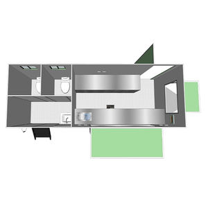 TUNE Prefab <span class=keywords><strong>Prix</strong></span> Premium Noix Rôtir Chariot de Nourriture avec Toilette Remorque Bois avec Réfrigérateur Congélateur avec Salle de Bain Toilette - Product Image 2
