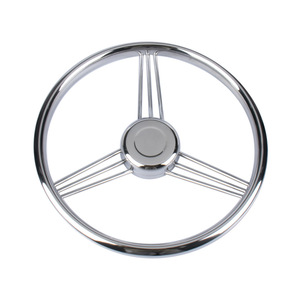 Volante de barco de acero inoxidable de 14 pulgadas, accesorios marinos para reparación y reemplazo de embarcaciones - Product Image 1