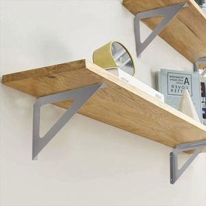 Support mural pliable en métal robuste WEKIS avec structure triangulaire, capacité de 75 lb, 19x19 cm - Product Image 1