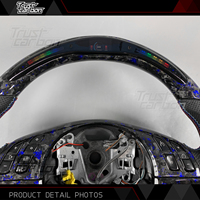 Volant sport personnalisé bleu forgé avec LED pour BMW E46 1998-2005 1 2 3 Série E E36 E91 E60 E39 Accessoires intérieurs de voiture