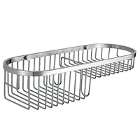 Panier d'angle de salle de bain en acier inoxydable en forme de triangle en métal Étagère de douche Support organisateur de rangement mural