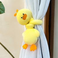Boneka Hewan Leher Panjang yang Dapat Digantung, Pengikat Tirai, Mainan Berbunyi, Boneka Beruang Rubah untuk Dipeluk, Dekorasi Tas Serbaguna, Ornamen Plush