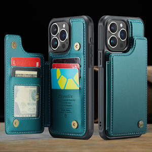 <span class=keywords><strong>CaseMe</strong></span> pour <span class=keywords><strong>iPhone</strong></span> 17 air SE XS <span class=keywords><strong>XR</strong></span> 11 12 13 14 15 16 Plus Pro Max TPU Soft Flip Card Slot Cash Bag PU Leather Phone Case Cover - Product Image 3