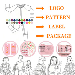 Ruidian 18-24 meses mono durmientes <span class=keywords><strong>Navidad</strong></span> tejido infantil Pjs para niños niñas primavera bambú rayón bebé cremallera Footie Pijamas - Product Image 6