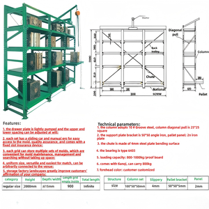 Kệ Đựng Đồ Ngăn Kéo Nửa Mở Hạng Nặng Kệ Trưng Bày Khuôn Mở Nửa Cửa Kệ Khuôn Đúc - Product Image 2