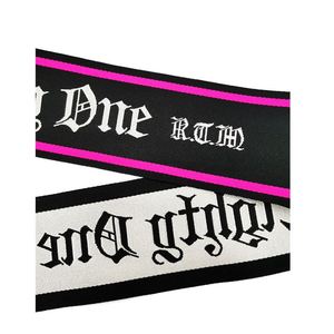 Cinta de Poliéster Jacquard Personalizada de Alta Calidad con Logotipo, Cinta de Tela Suave y Delgada para Ropa y Accesorios de Vestir - Product Image 3