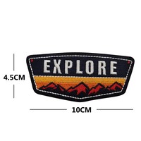 Écusson brodé de la série Aventure en plein air pour la randonnée, le surf, la décoration personnalisée des sacs à dos, des vêtements et des chapeaux